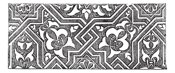 イスラム美術またはアラベスク パターンのアートワーク。ビンテージの彫刻. — ストックベクタ