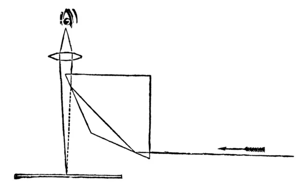 Винтажная гравировка камеры "Люцида" или "Легкая камера" — стоковый вектор