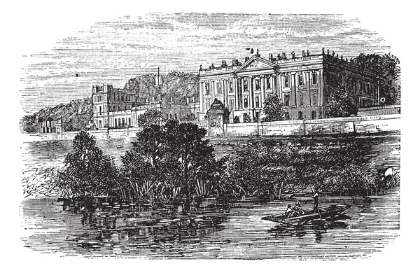 Cheltenham college, in gloucestershire, vereinigtes königreich, während der — Stockvektor