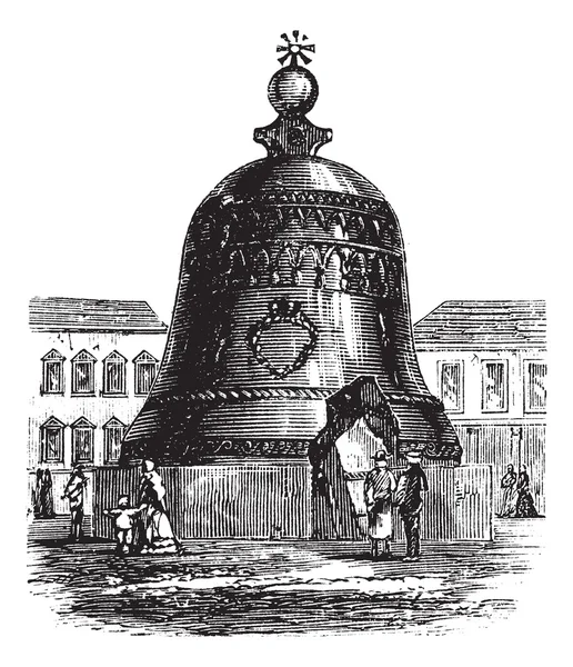 Tsar Bell or Tsarsky Kolokol or Tsar Kolokol III or Royal Bell, — Stock Vector