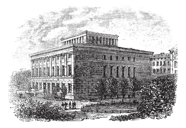 University of Halle-Wittenberg vintage engraving — Stock Vector