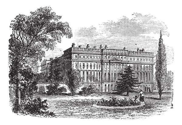Hampton court palace, london, england vintage gravur — Stockvektor