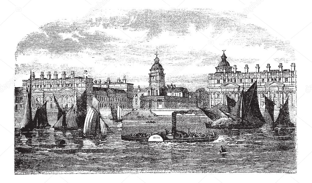 Greenwich Hospital or Royal Hospital for Seamen Greenwich Englan