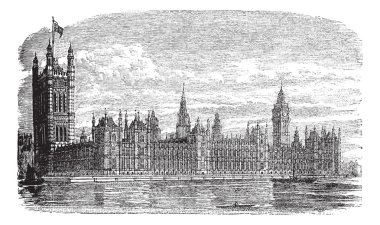 Palace of westminster veya Meclis Londra İngiltere evler