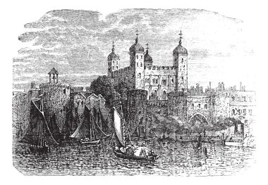 Tower of London or Her Majesty's Royal Palace and Fortress in Lo clipart