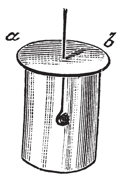 Combustion de phosphore dans un bocal en verre contenant de l'oxygène gazeux, v — Image vectorielle