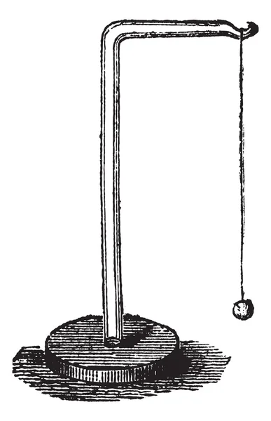 Electric Pendulum, vintage engraving — Stock Vector