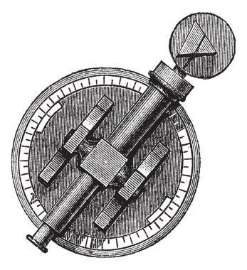 Spectroscope or Spectrometer vintage engraving clipart