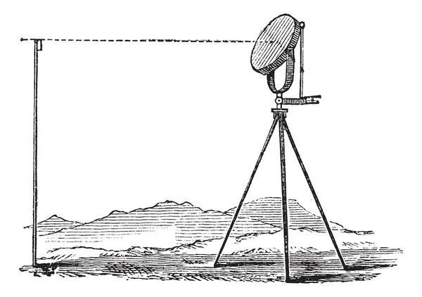 Heliograph 빈티지 조각 — 스톡 벡터