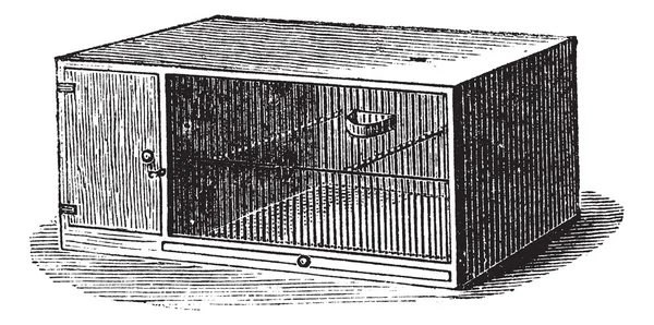 Cage de souris gravure vintage — Image vectorielle