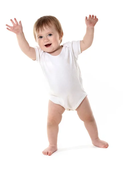 Portrait of a beautiful happy baby — Stock Photo, Image