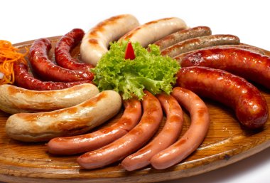 Grilled sausages clipart