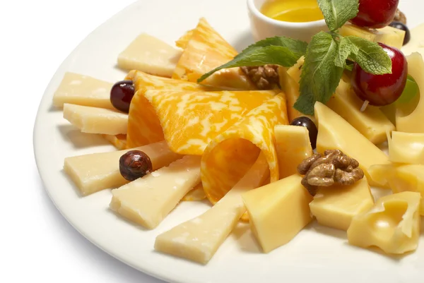 Various types of cheese composition — Stock Photo, Image