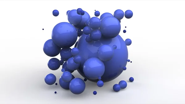 Bolas de plástico azul — Fotografia de Stock