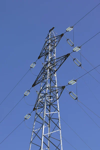 Pylonem a elektrického vedení — Stock fotografie