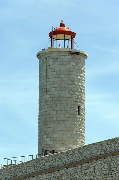 Stone lighthouse in island near Marseille — Stock Photo, Image