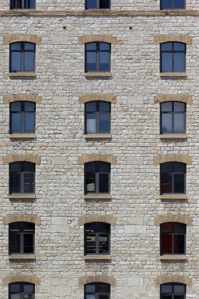 stock image Facade of an old stone building