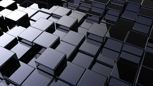 Matrix van glanzend kubussen — Stockfoto