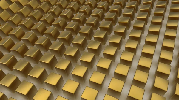 Array de cubos de oro — Foto de Stock