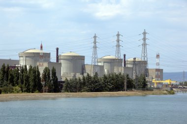 Nuclear power plant in Tricastin, southern France clipart