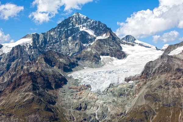 stock image Alpine glacier melting in the Swiss Alps