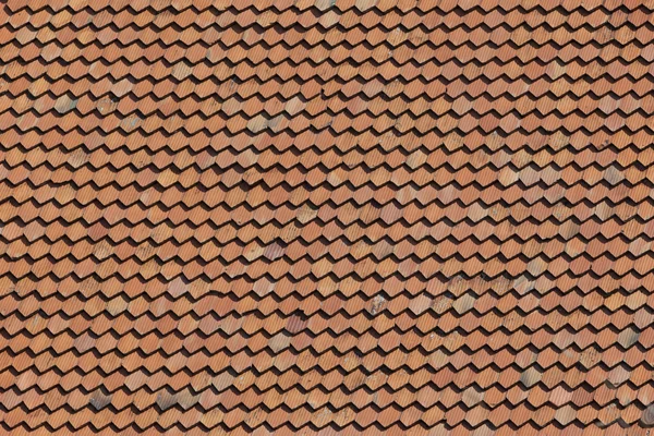 Close up on a roof made of hexagonal tiles — Stock Photo, Image