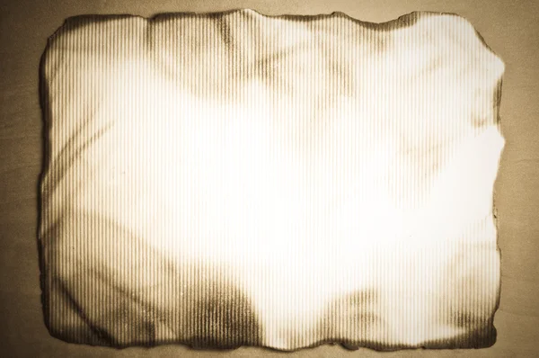 Сожженная старая бумага — стоковое фото