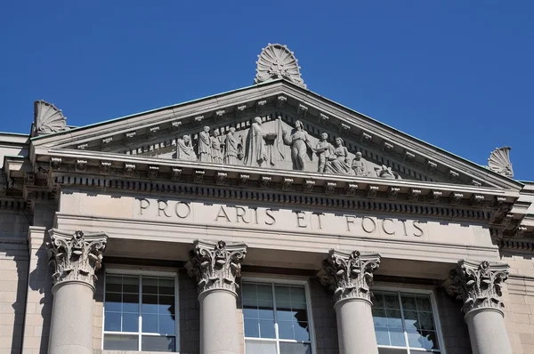 stock image St-Hyacinthe Seminary, Classical architecture in colonial style, pro aris e