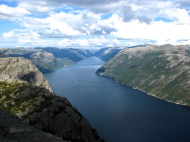 Norway, trail to Preikestolen clipart