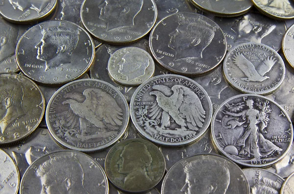 Сполучені Штати срібні монети — стокове фото