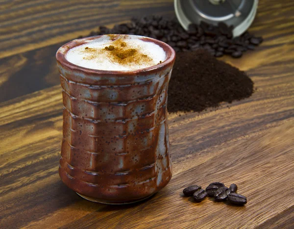 Zimt geschlagener Kaffee — Stockfoto