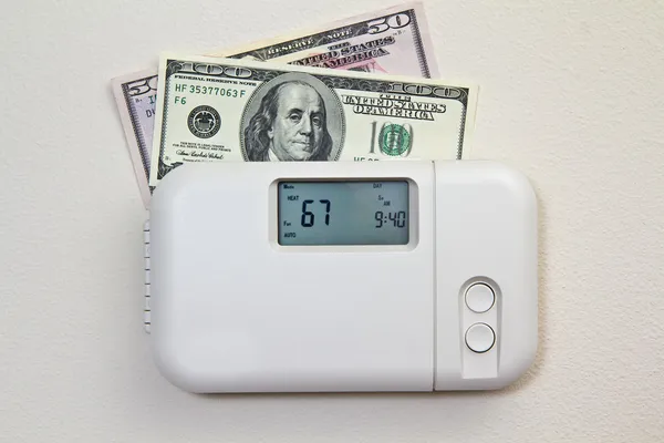 Costes de calefacción en el hogar — Foto de Stock