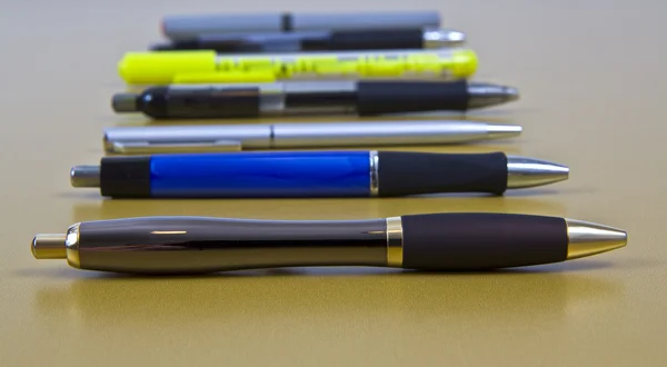 La collezione di penne — Foto Stock