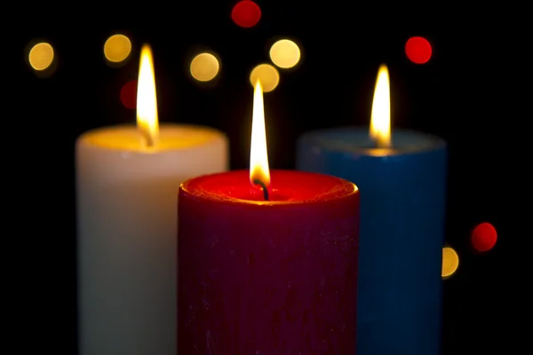 Barevné svíčky — Stock fotografie