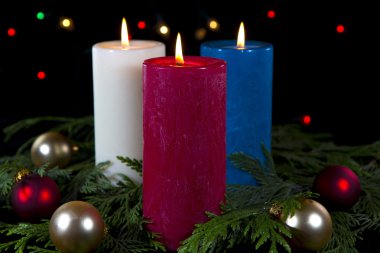 Christmas Candles clipart