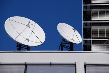 Satellite dishes clipart