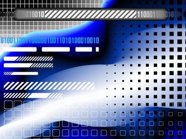 Technology background, vector clipart