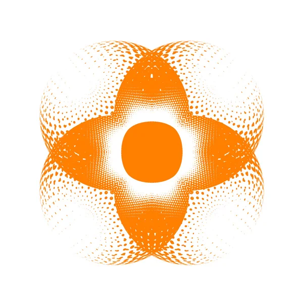 Ornement vectoriel demi-ton — Image vectorielle