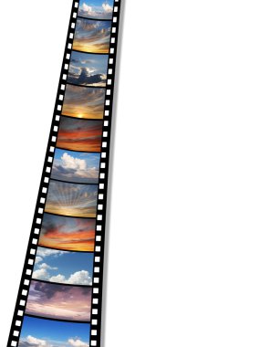 Film with images of sky clipart