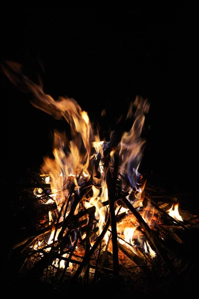 stock image Wooden camp fire