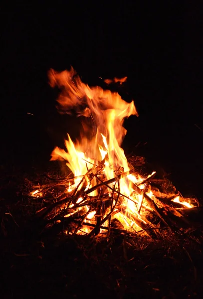 stock image Wooden camp fire