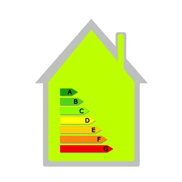 stock image House with energy classification