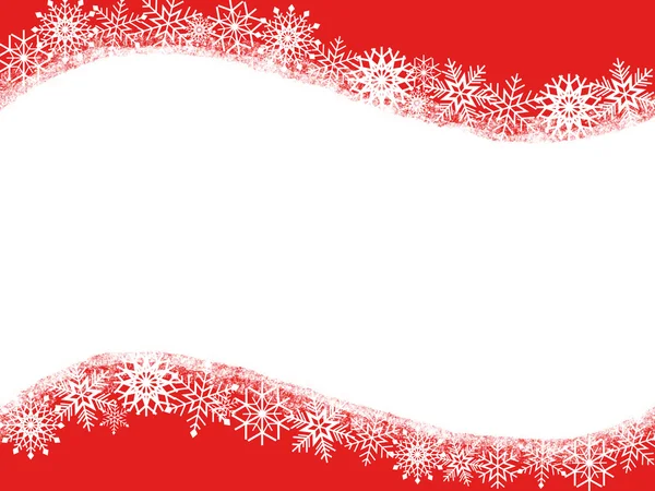 Χριστουγεννιάτικη κάρτα με νιφάδες χιονιού — Φωτογραφία Αρχείου