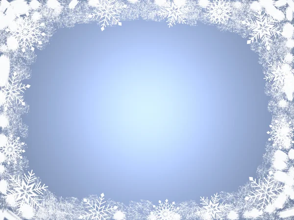 Рождественский фон со снежинками — стоковое фото