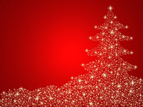 Weihnachtsbaum Hintergrund mit Sternen Stockfoto