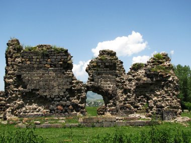 Ruins of old monastery in Armenia clipart