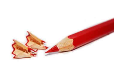 Sadece keskin kırmızı kalem
