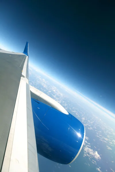 Літати літак — стокове фото