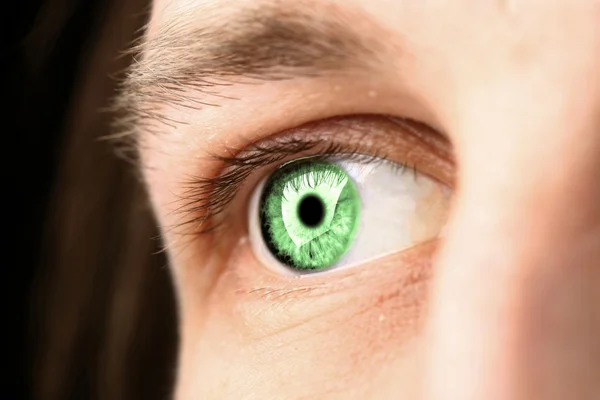 Muž zelené oko — Stock fotografie