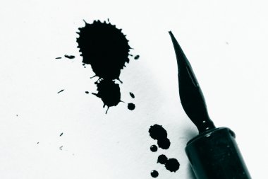 Writer ink and pen clipart